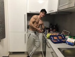 belamiofficial: Jon Kael A guy in a kitchen 