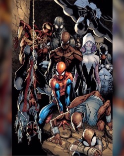 nomoremutants-com:  Would you wanna see a Spider-Verse movie?  Download images at nomoremutants-com.tumblr.com  Key Film Dates * Spider-Man - Homecoming: Jul 7, 2017 * Thor: Ragnarok: Nov 3, 2017 * Black Panther: Feb 16, 2018 * New Mutants: Apr 13, 2018