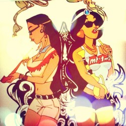 adrenalynn:  #420 the real deal #tokahontas  caramel8891:  @shmands_ #tokahontas #jasmine #princesses  