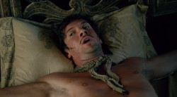 malestarsnaked:  In the series ‘Black Sails’ Toby Schmitz shows his famous penis.