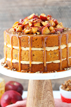 foodffs:  CARAMEL APPLE PECAN LAYER CAKEReally nice recipes. Every hour.Show me what you cooked!