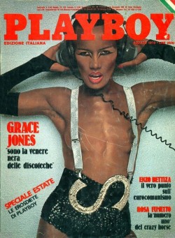 70rgasm: Grace Jones by Francis Ing for Playboy Italy, 1978 