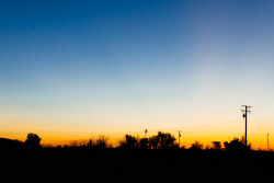 Sunrise in the Mojave desert.