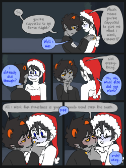 twinksandboobs:   i was gonna put this under a read more but nah, not enough time.  this is a continuation of this johnkat comic I made for christmas, i hope you all enjoy it! nicer view  
