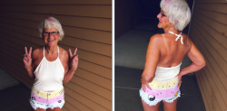 these-times-shall-pass:  itsgrannywinkle:  if you’ve got it, flaunt it  click to follow this hipster granny, you won’t regret it