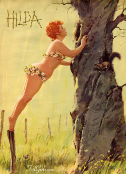 zooophagous:  kastiakbc:  lacortasirena:  Hilda is such a beautiful pin-up girl &lt;3  Daww, she’s adorable!!  I love these pin ups 