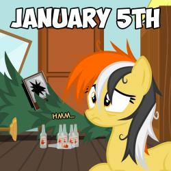 ask-checker:  MOD: I’m back!Finally, I stopped to celebrate the New Year and I think Checker will do the same. :D  xD Oh dear&hellip;