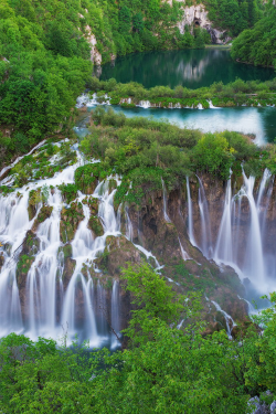 expressions-of-nature:  Pouring Milk / Plitvice Lakes National Park, Croatia by: Luka Esenko 