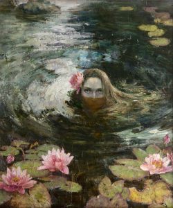 derwiduhudar:  Anna Vinogradova (Russian), Mermaid, 110x90 cm, oil on canvas 