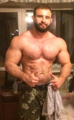 pjsesq:Hairy Anton Hudyakov Hanging all his hairy hunkiness out there …