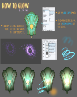 batwynn:  Someone asked how I do the glowy thing, soooo, here’s some how to do the glowy thing in Manga Studio. :3  For more tutorials, please check out my Patreon to help keep me funded.  
