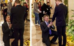 theatlantic:  Inside the Gay-Marriage Proposal at the White House    Over the weekend, U.S. Marine Corps captain Matthew Phelps proposed to the love of his life, Ben Schock, at the White House. And that bended knee is now certifiably viral: their pictures