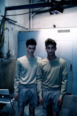 mens-fashion-inspiration:  Taylor Cowan &amp; RJ King | Kris Van Assche SS13 BS 