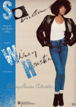Arista Records. So Emotional - Sheet MusicÂ (Whitney Houston).Â 1987.