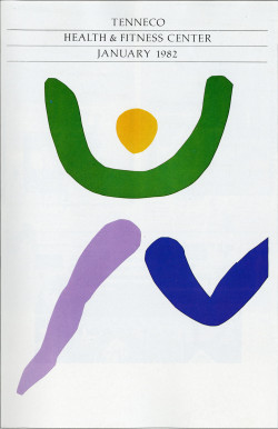 vuls:  Tenneco Health and Fitness, January 1982  Peter Good Graphic Design, Chester, Connecticut, 1981 