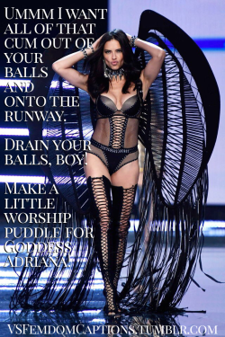 VSFS 2017 Series caption request: Goddess Adriana wants her slave to drain his balls on the runway