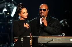 alicia and stevie wonder. what a sight