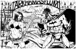 alexhchung:  Cassie Hack versus Batman by Daniel Leister   I like Cassie but she&rsquo;s no match for the Batman.