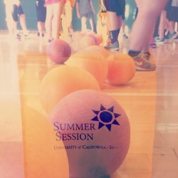 Dodgeball and free stuff! #collegelife #uci #college #summer  (at Anteater Recreation Center)