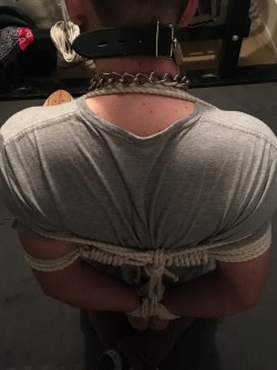 seabondagesadist:  @bondageandsocks has arrived in Seattle for a weekend of bondage play. First things first he needed to experience a hogtie. What better way to hogtie a skater type bondage boy than tie him to his board…😈 