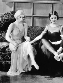 olga-4711: Alice White and Myrna Loy in “The Naughty Flirt” (1931) https://painted-face.com/