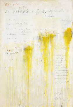 museumuesum:  Cy Twombly Quattro Stagioni: Estate, 1993-5. Acrylic and pencil on canvas support: 123.7 x 84.75 inches