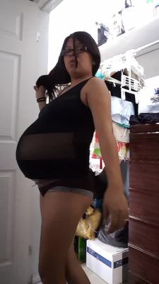 ladyfilth: Pregnant fitting into old clothes by Jane Amora   New video, tight clothing! Rawr!   It&rsquo;s the video I&rsquo;ve been waiting for. Girl does not disappoint.