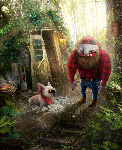 A Lumberjack and his buddy