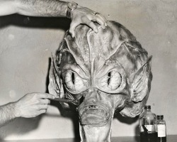 Production still from Invasion of the Saucer Men, 1957.