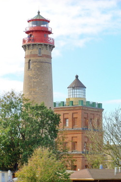 marcel-and-his-world:  Unequal pair. Ungleiches Paar.The two lighthouses at Cape Arkona, 2007.