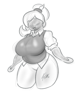 theycallhimcake:  vin4art:  Quick Plant Mom sketch for Mr. Cake   thicc and smooth, this is really nice ; D ty!