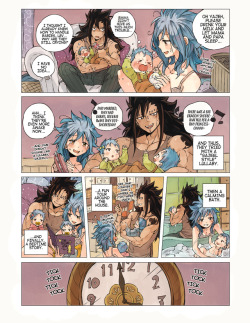 rboz:  GAJEVY DAY 12/08A short inside look at the lives of Gajeel and Levy as parents of a pair of trouble twins and one little angel.