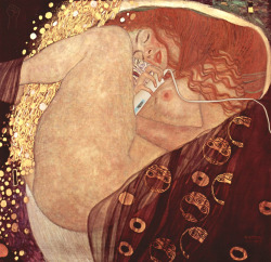 magicwandarthistory:  Danae with Magic Wand by Gustav Klimt.