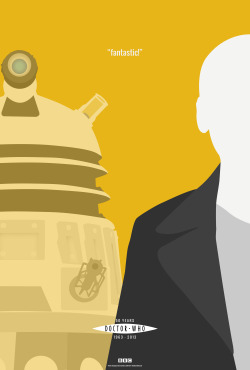randombell:  &ldquo;Doctor Who 50th Anniversary Poster Set&rdquo; In honor of The Doctor’s 50th Anniversary, I’m in the processing of making a series of posters focusing on each of the 11 (soon to be 12) Doctors and their greatest enemies.  Each