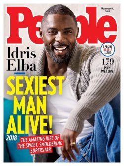 fuertecito:  Idris Elba is People’s Sexiest Man Alive 2018. About time!