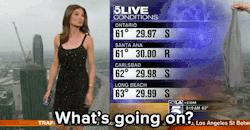 this-is-life-actually:  micdotcom:  Meteorologist forced to cover up on air Meteorologist Liberté Chan was in the middle of her forecast when she was given a cardigan to cover up. Viewers were apparently writing in, appalled by her outfit. In a second