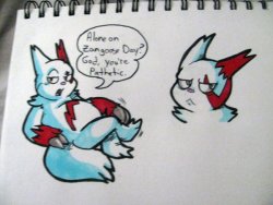 i was told to draw zangoose&hellip;