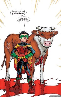 vaknosh:  hammyboney:  grumpasfuck:  fuckyeahcomicsbaby:  Villians Beware! Bat-Cow is on the Case  what in the fucking  PLEASE BE CANON   absolutely canongod bless Grant Morrison and Dan Didio for this gift 