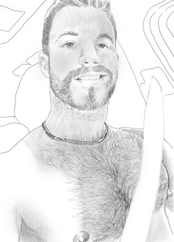 martindrawz: a new drawing I did of Trent Locke (Ryan Purdy)  (via TumbleOn) 
