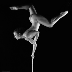 nakedthoughtfortoday:It would be difficult for me to do this with clothing on.  It would hinder my movement and balance.