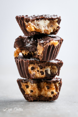 glock-princess:  fo0o0odandcats:  Chocolate Chip Cheesecake Cookie Dough Cups.   Oh my god. You slut. Yeah that’s right.