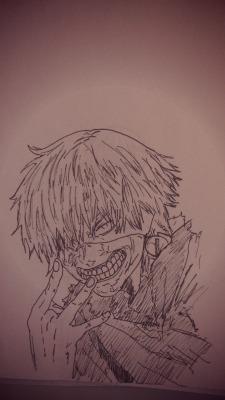 heichouleo:I drew Kaneki ken from tokyo ghoul