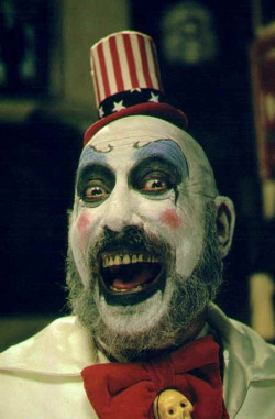 1three8: clownsoftheday:  Today’s Clown is: Captain Spaulding/Cutter from the movie House of 1000 Corpses!  Rest in peace Sid 