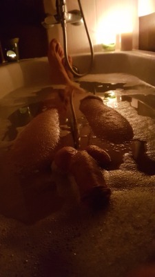 Night romantic  bath 🚿🛀
