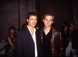 kibblenibble:   Brad Pitt and Leonardo DiCaprio  basically sex in one photo