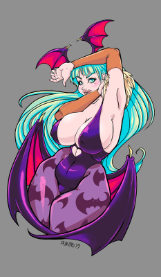 rollin-in-the-debu:  I did iiiit. Oh, look at that beauty! My waifuuuu Morrigan. I’ve only ever drawn one other Morrigan I was proud of, and not I have this one I’m in love with. 