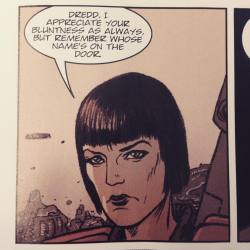2000adonline:  Chief Judge Hershey laying down the law in this week’s 2000 AD.  #comics #2000AD #dredd