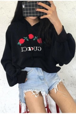 acheice: Fashion Hoodies &amp; Sweatshirts. Get one that you like best while it’s on sale. Rose Embroidered Letter Printed Hoodie  ฿.18 NOW ฯ.15 Casual Thick Hooded Fleece Sweater Sweatshirt  ฺ.04  NOW ล.67 Harajuku Pastel Peach Pink Hoodies