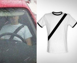 necrophilofthefuture:  odditymall:  Fake Seat-belt T-Shirt  &ldquo;ID RATHER WEAR THIS UGLY SHIRT AND DIE IN A CAR ACCIDENT THAN FUCKING PUT ON MY GODDAMN SEAT BELT&rdquo; HOLY SHIT IM SO MAD 
