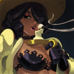 o-8:  Break painting of Wick Witch, blowing out one last candle for the night~  